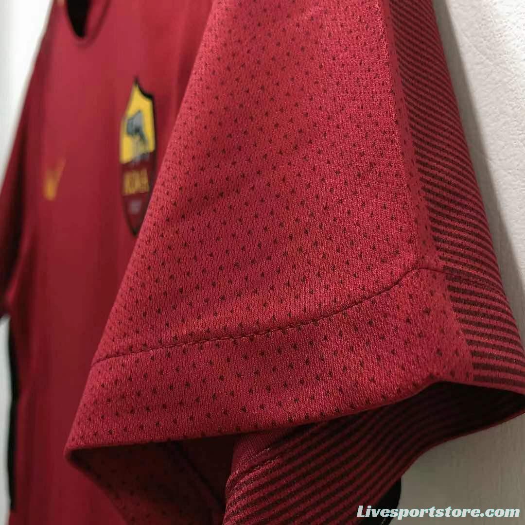 Retro 17/18 Roma Home Soccer Jersey