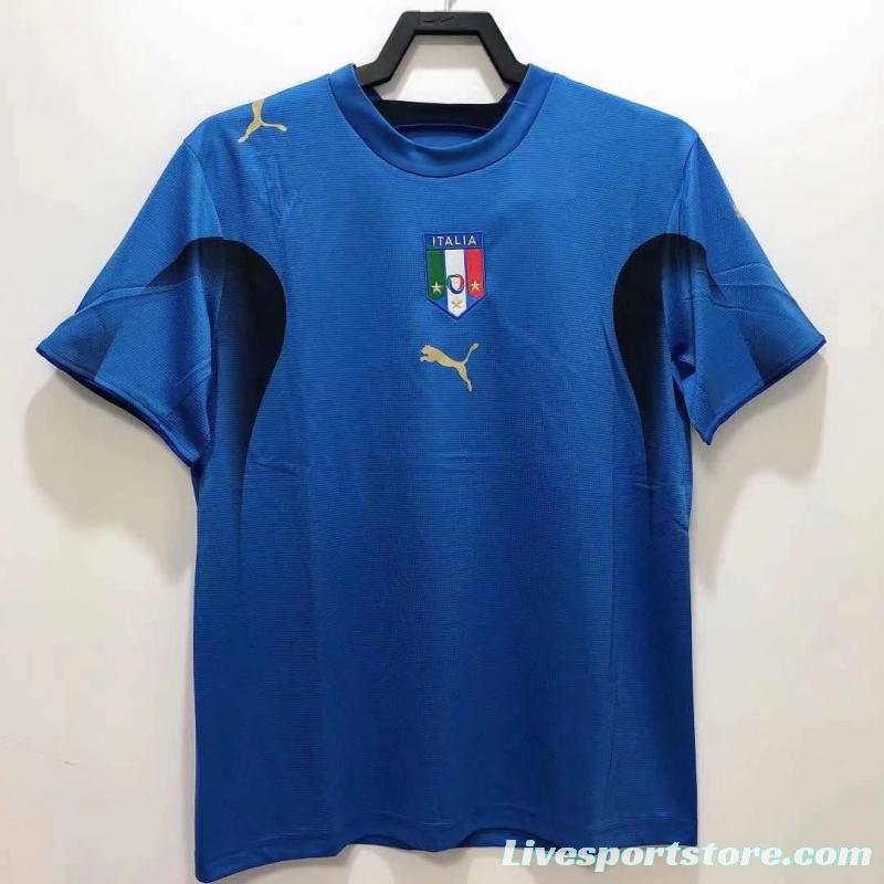 Retro 2006 Italy Home Soccer Jersey