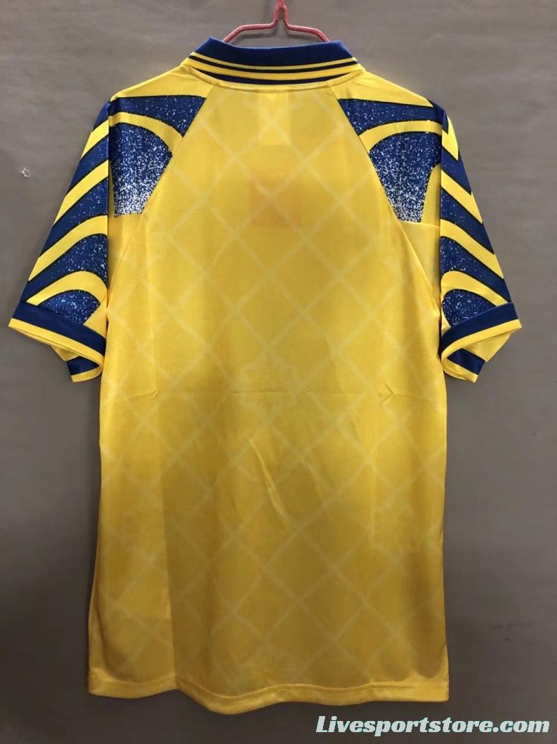 Retro 95/97 Parma Away Yellow Soccer Jersey