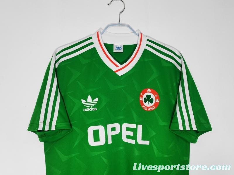 Retro 1990/92 Ireland Home Soccer Jersey