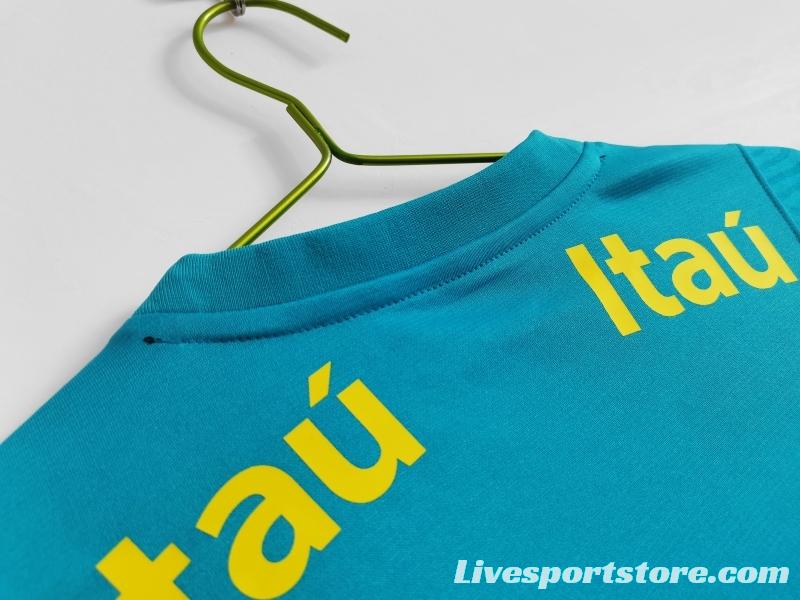 Retro 2021 Brazil Blue Training Jersey