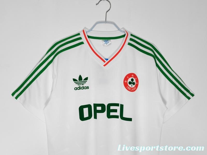 Retro 1990/92 Ireland Away Soccer Jersey