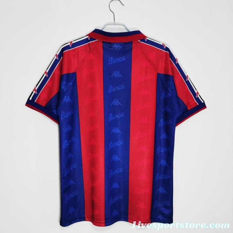 Retro 1995/97 Barcelona Home Soccer Jersey