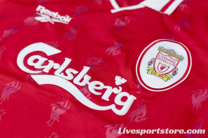 Retro 96/98 Liverpool Home Soccer Jersey