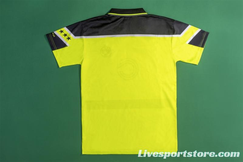 RETRO 96/97 Dortmund Champions League Home Soccer Jersey