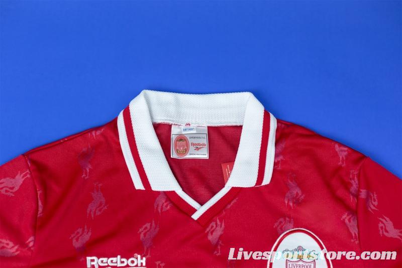 Retro 96/98 Liverpool Home Soccer Jersey