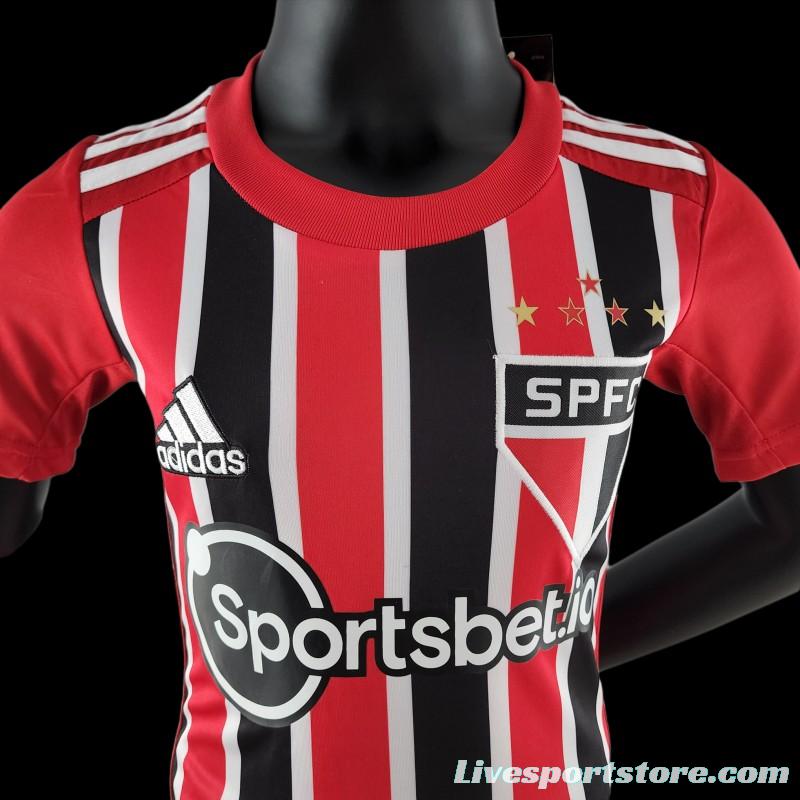 22/23 Kids Sao Paulo Away SIZE16-28 Soccer Jersey