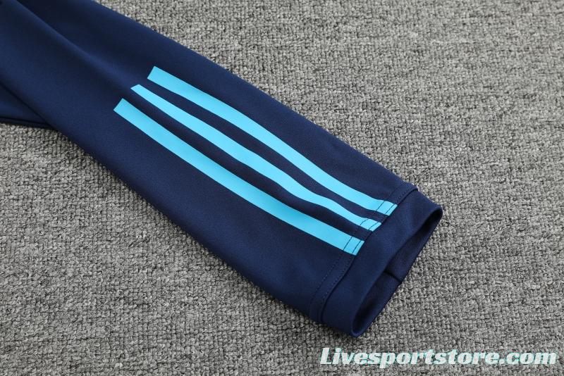 2022 Argentina Navy Half Zipper Tracksuit