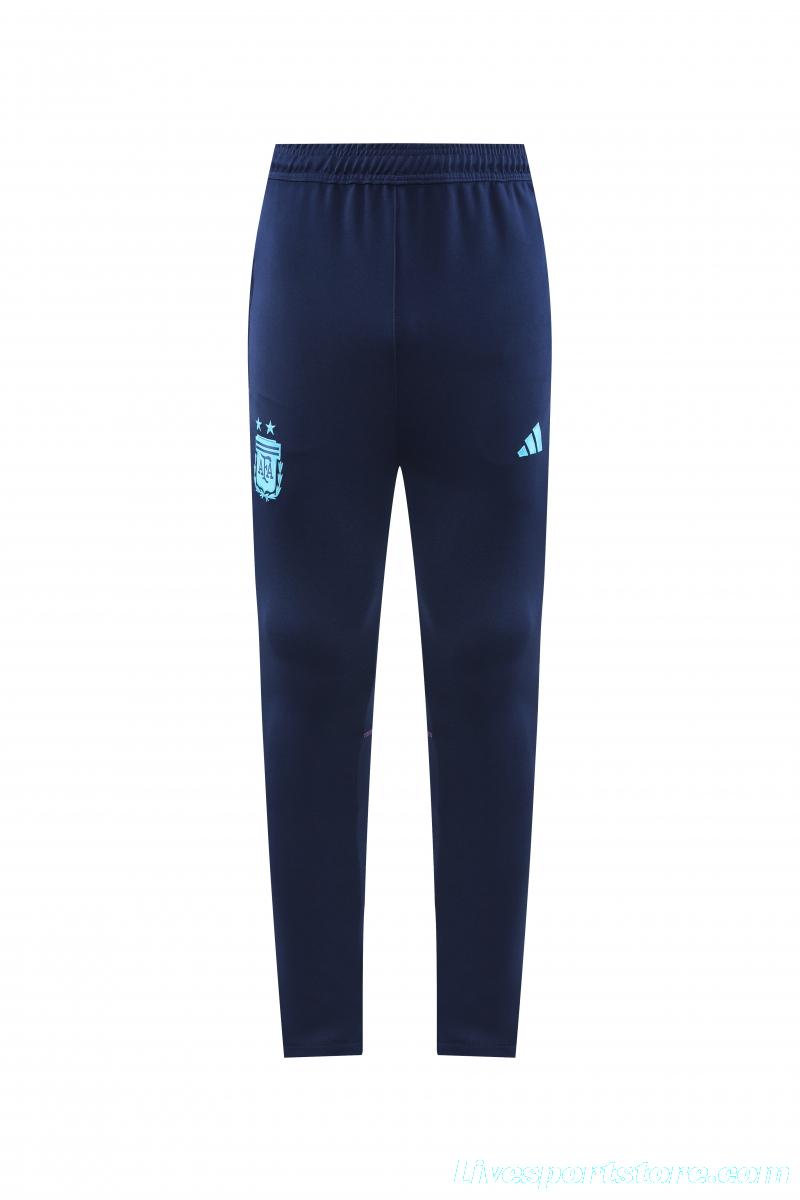 2022 Argentina Navy Full Zipper Tracksuit