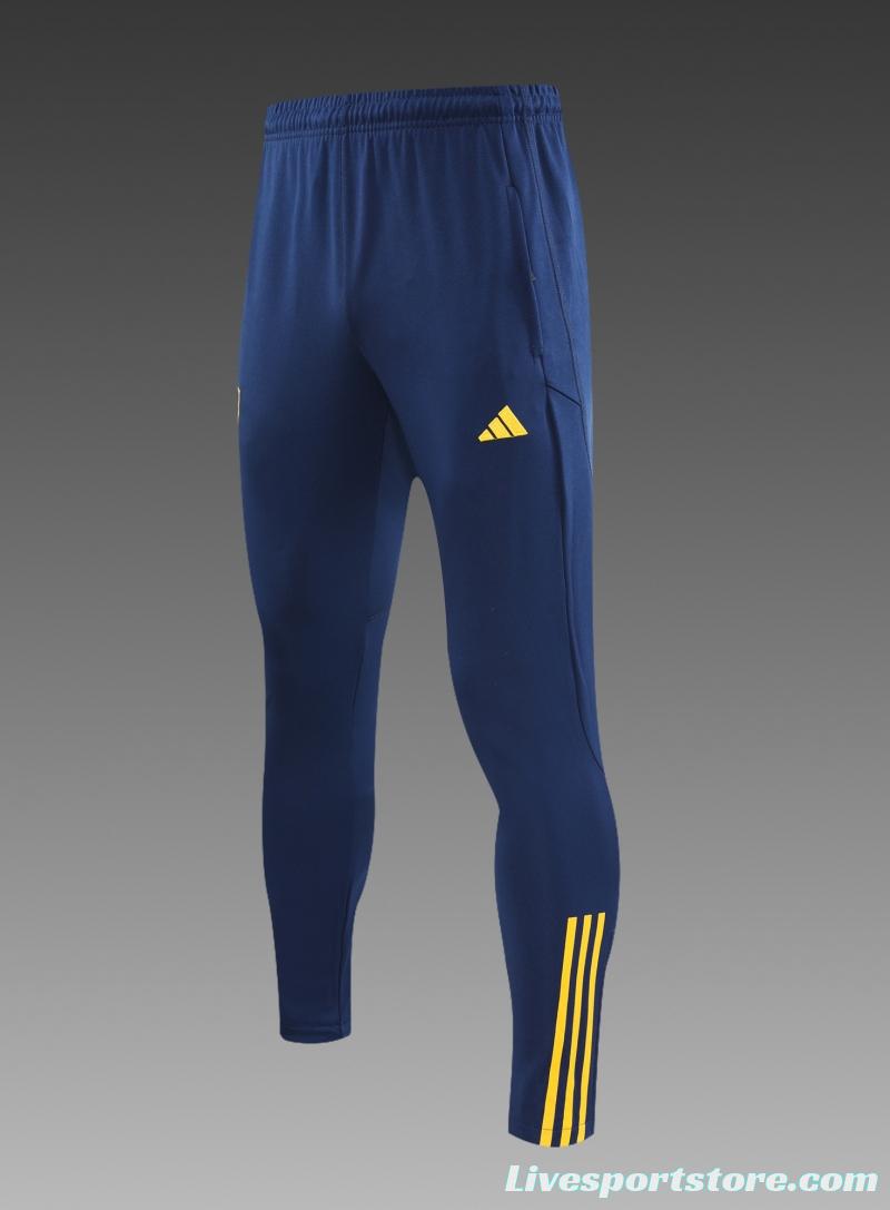 2022 Spain Blue Half Zipper Tracksuit