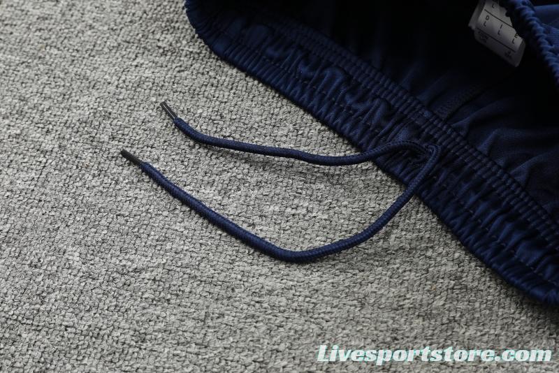 2022 Spain Blue Half Zipper Tracksuit