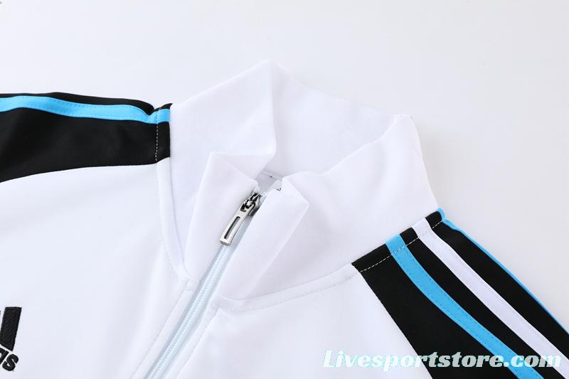 2022 Argentina White Full Zipper Tracksuit