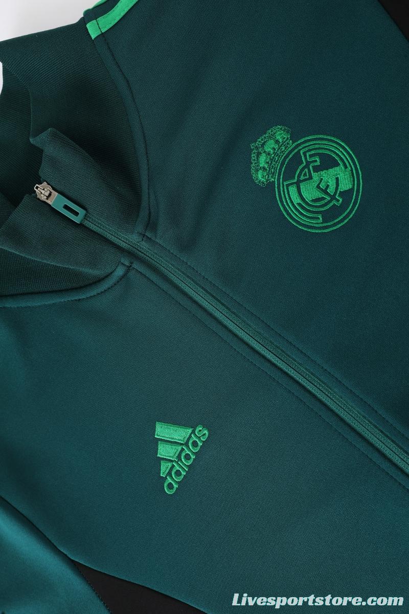 2022 Mexico Deep Green Full Zipper Tracksuit