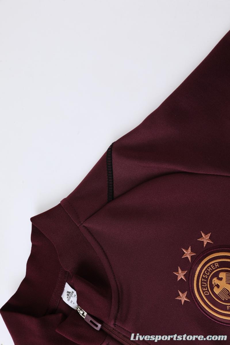 2022 Germany Wine Full Zipper Tracksuit