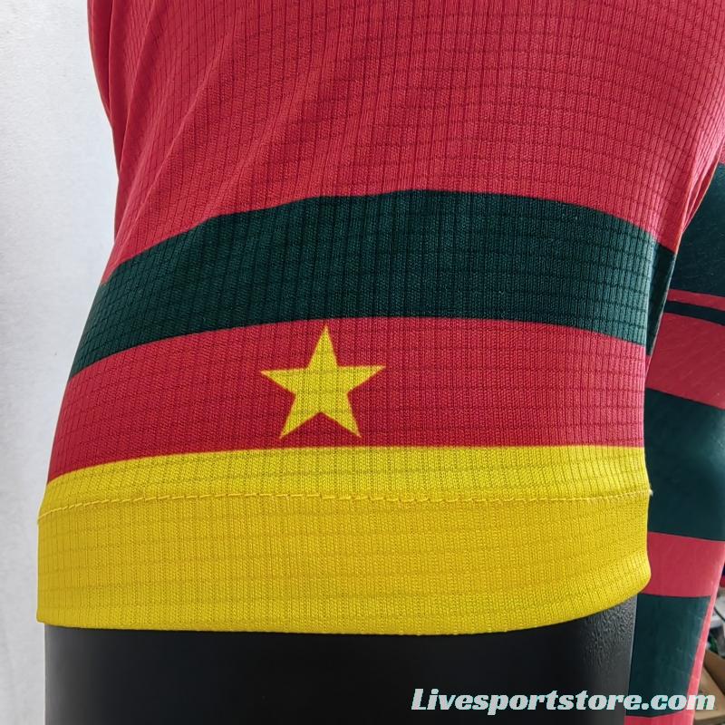 Player Version 2022 Cameroon Away Red Jersey