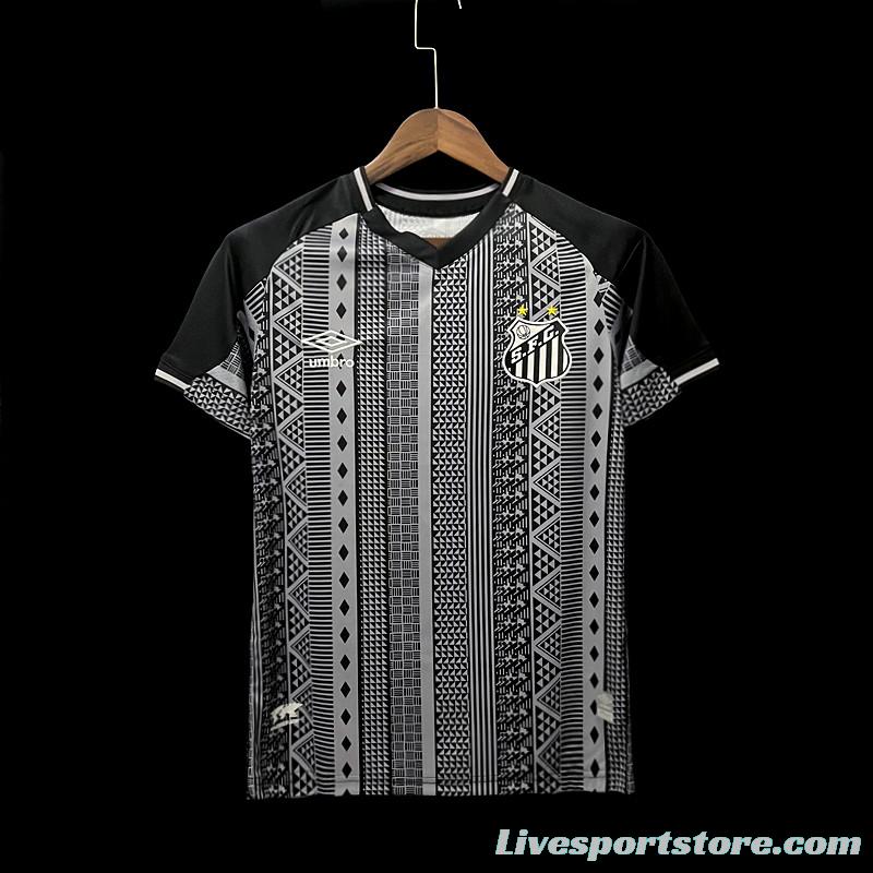 22/23 Santos Third Black Jersey