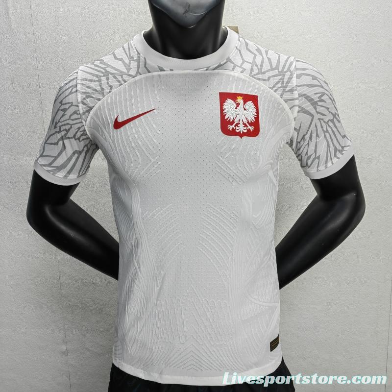 Player Version 2022 Poland Home Jersey