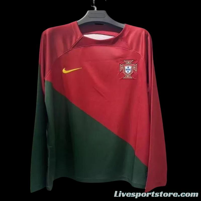 2022 Portugal Home Long Sleeve Jersey