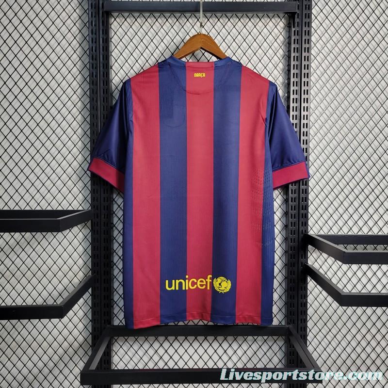 Retro 2014/15 Barcelona Home Jersey