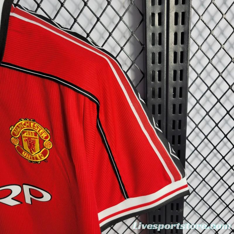 Retro 98-99 Manchester United Home Jersey