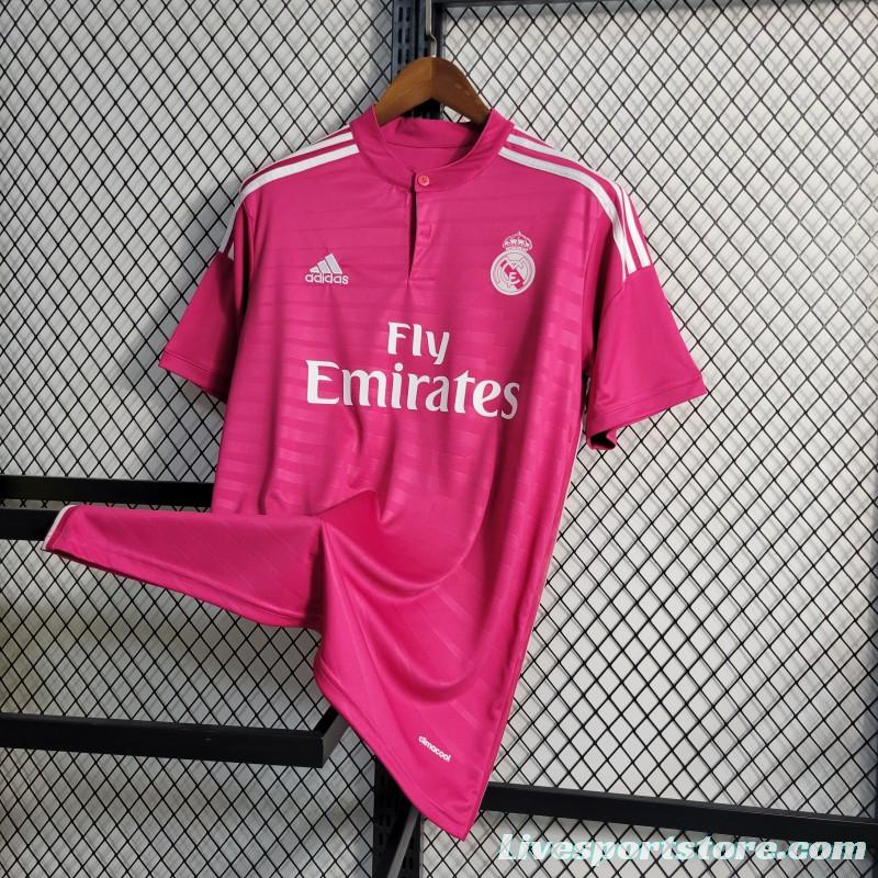 Retro 14-15 Real Madrid Away Pink Jersey