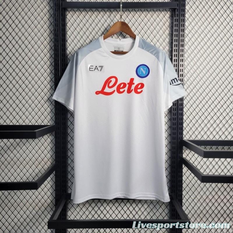 23-24 Napoli White European Away Jersey