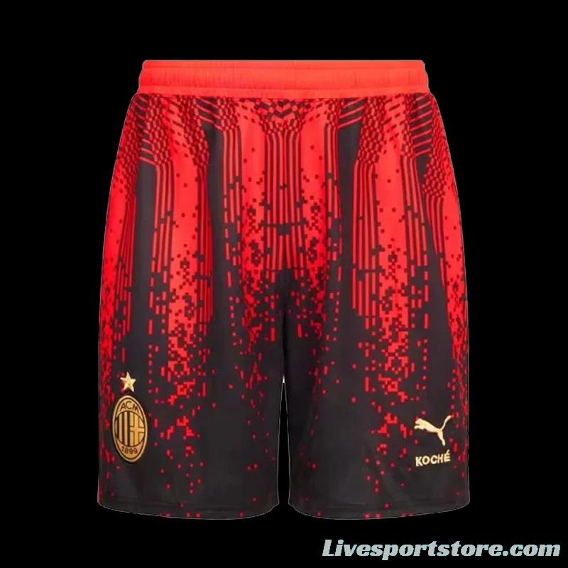 23-24 AC Milan X Koché Fourth Soccer Shorts