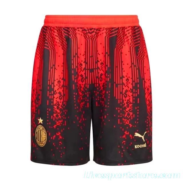 23-24 AC Milan X Koché Fourth Soccer Shorts