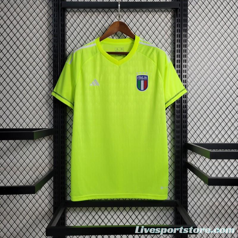 23-24 Italy Goalkeeper Green Jersey