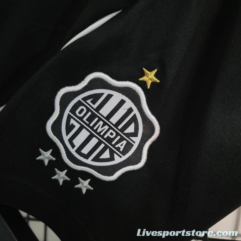 23-24 Kids Club Olimpia Away Black Jersey Size 16-28