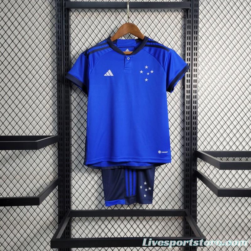 23-24 Kids Cruzeiro Home Jersey Size 16-28