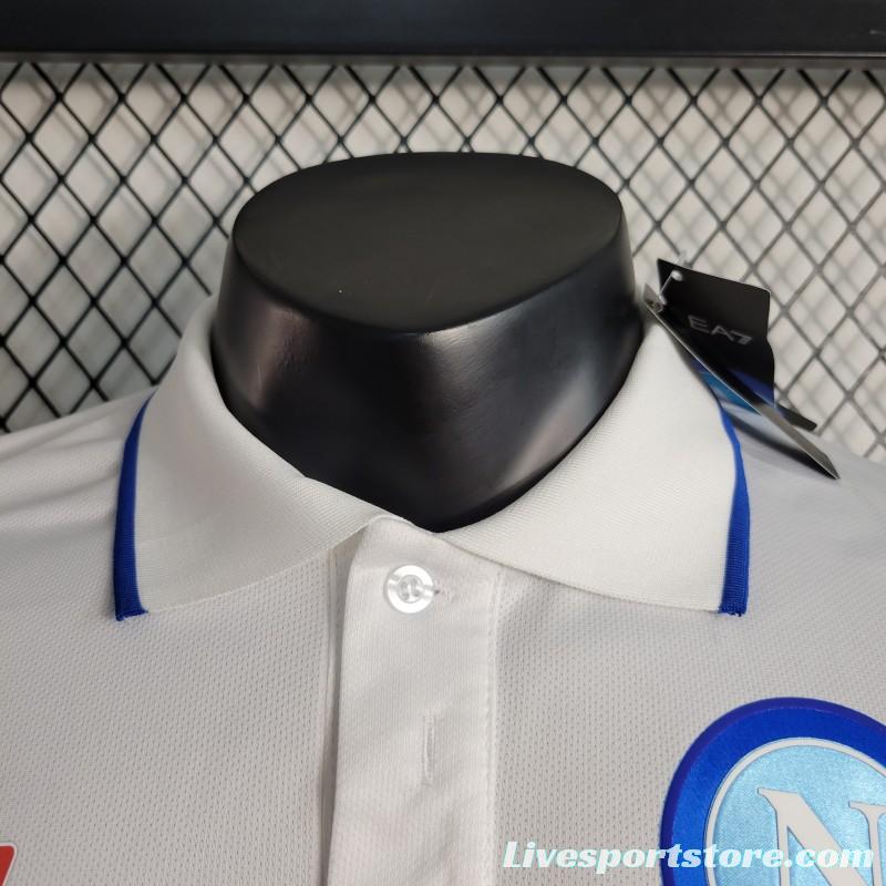 23-24 POLO Napoli White Polo Jersey