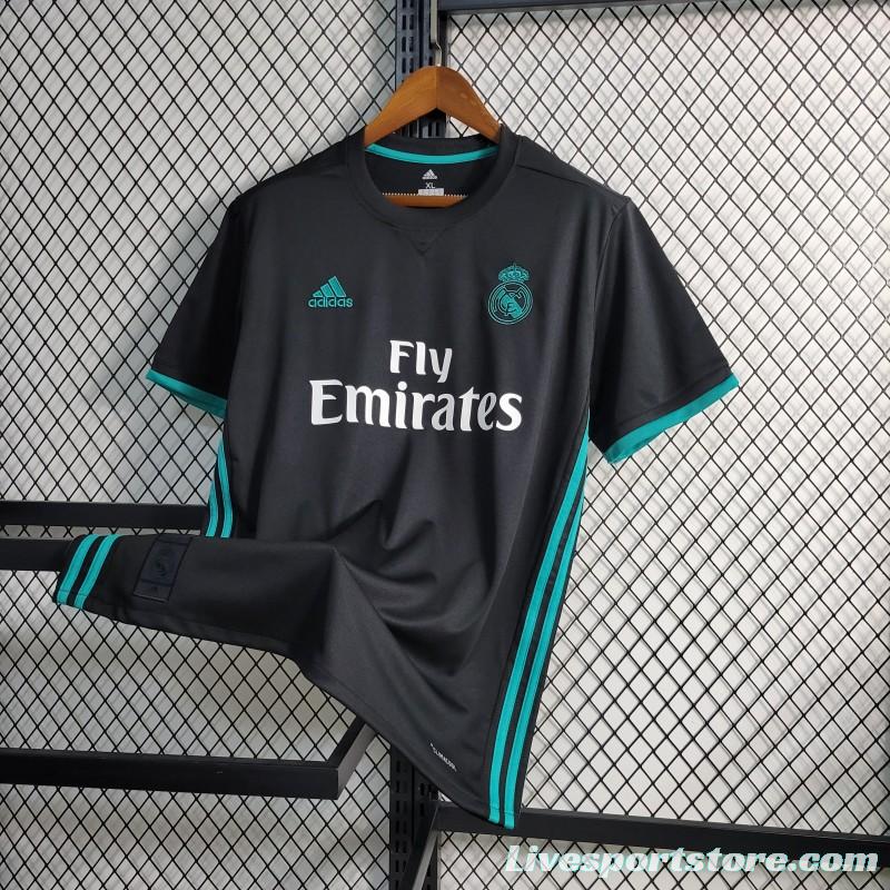 Retro 17-18 Real Madrid Away Black Jersey