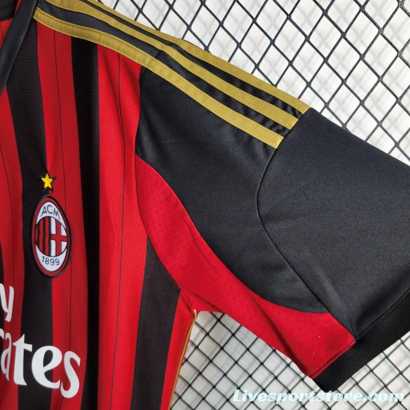 Retro 2013-14 AC Milan Home Jersey