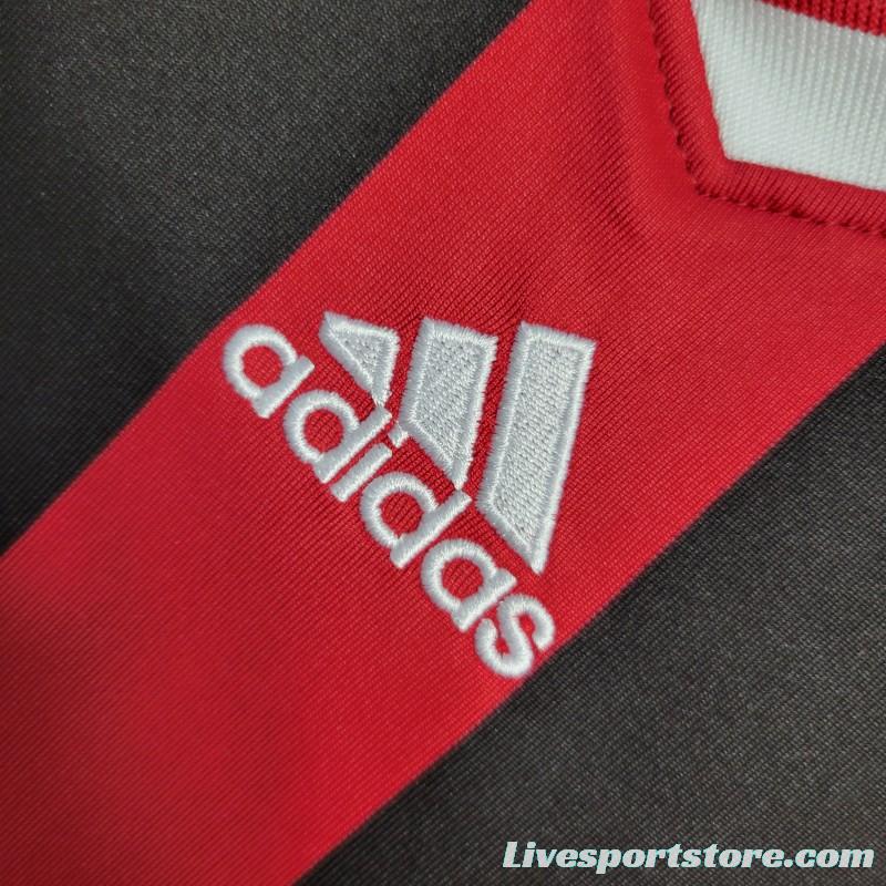 Retro Long Sleeve 2009-10 AC Milan Home Jersey