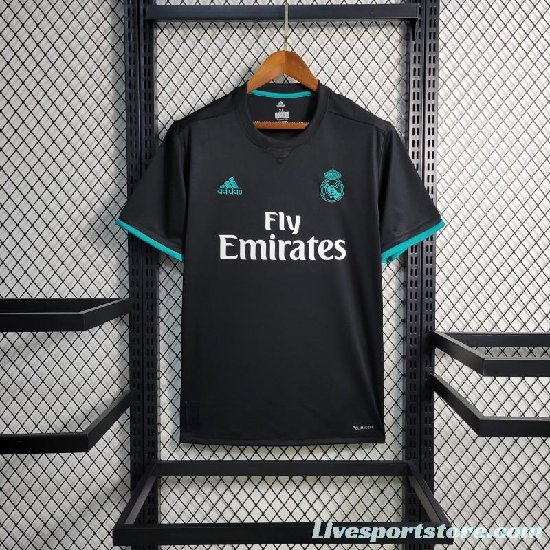 Retro 17-18 Real Madrid Away Black Jersey