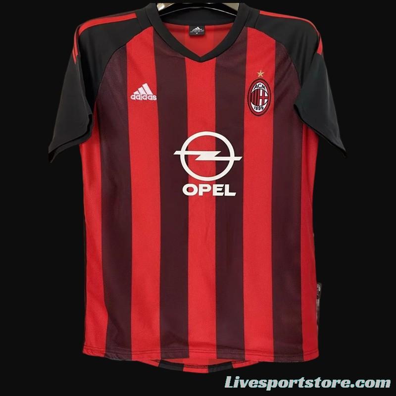 Retro 02/03 AC Milan Home Dual Layer Authentic Jersey