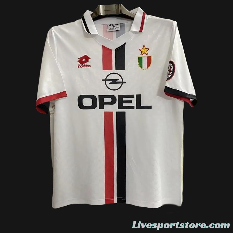 Retro 95/97 AC Milan Away White Jersey