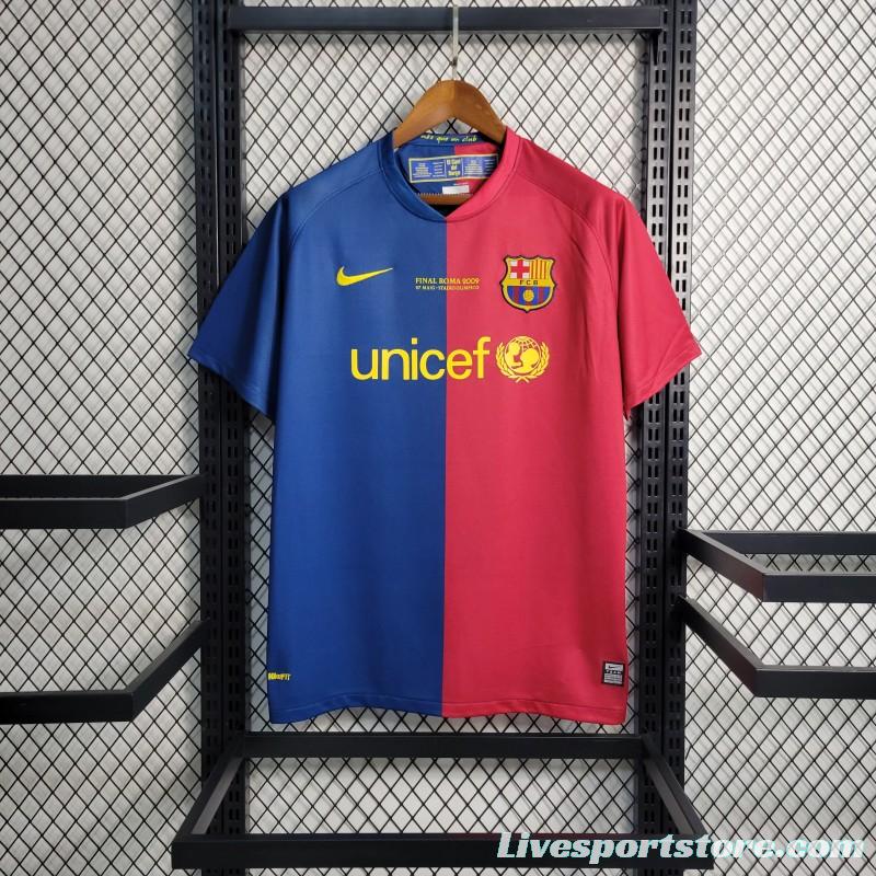 Retro 08-09 Barcelona Home Soccer Jersey