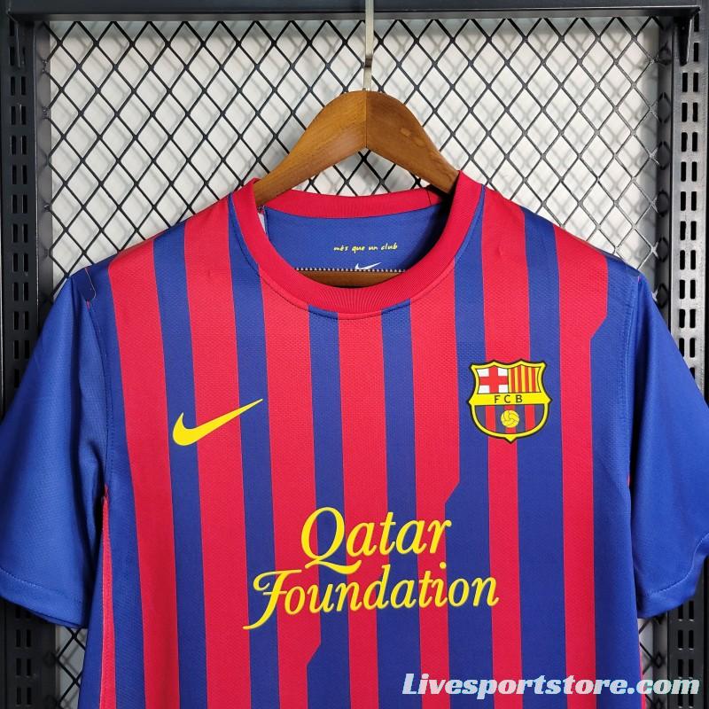 Retro 11-12 Barcelona Home Soccer Jersey