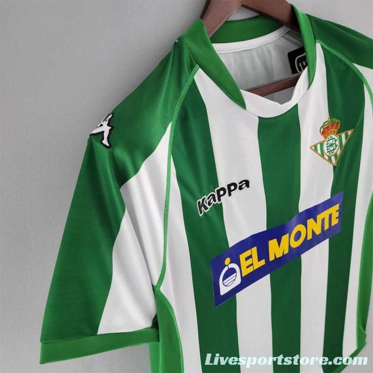 Retro 01/02 Real Betis Home Jersey