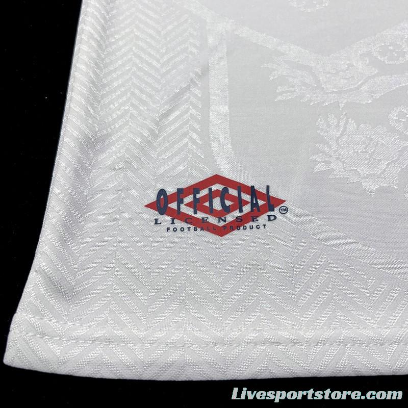 Retro 94/95 England At Home Soccer Jersey