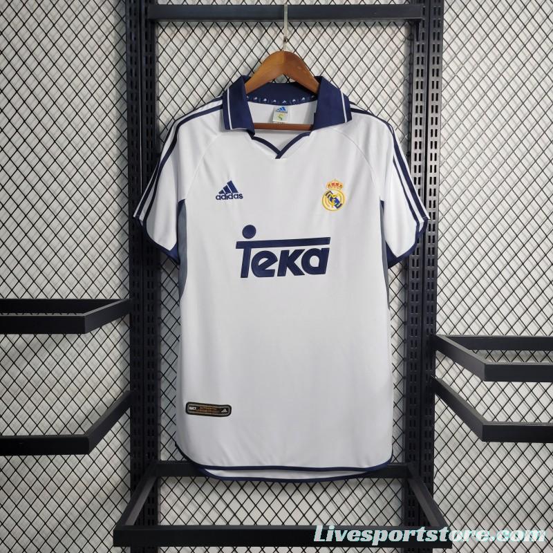 Retro 00-01 Real Madrid Home Jersey