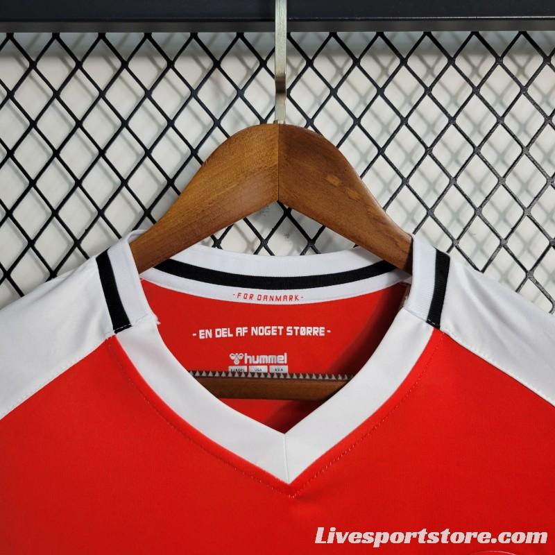 2023  Denmark Home Red Jersey