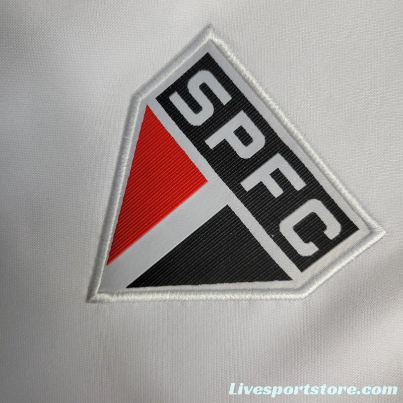 23-24 Sao Paulo White Full Zipper Training Jacket