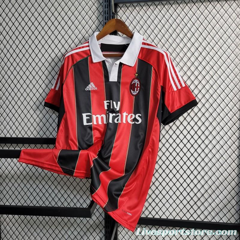 Retro 12-13 AC Milan Home Soccer Jersey