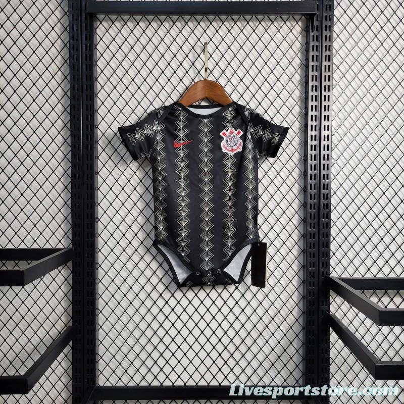 23-24 Baby Corinthians Black Jersey Size  6-18 Month