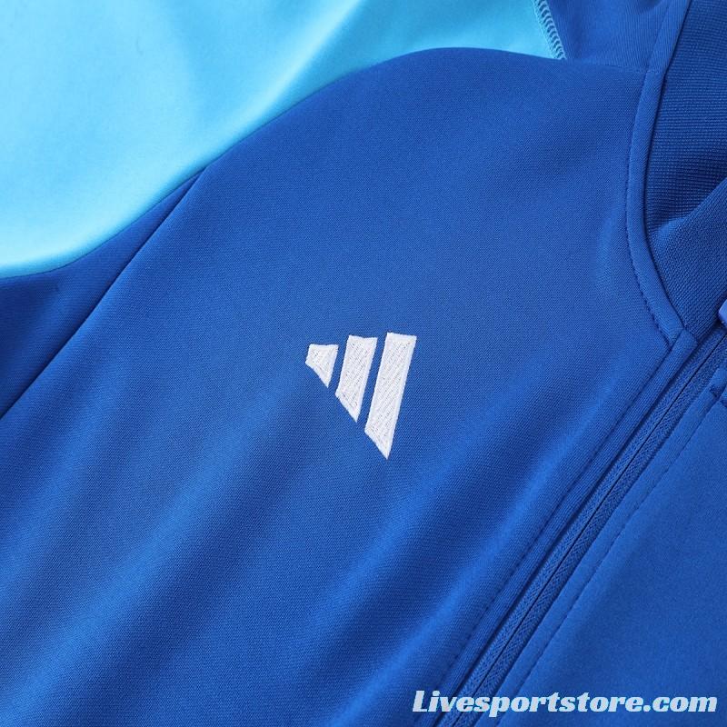 2023 Adidas Blue Full Zipper Jacket +Pants