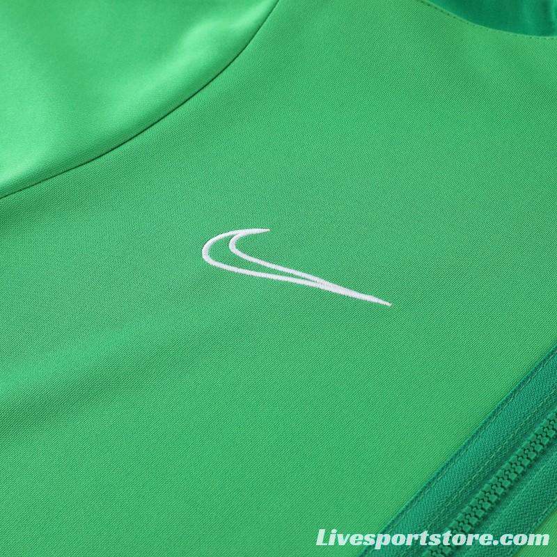 2023 Nike Green Full Zipper Jacket +Pants