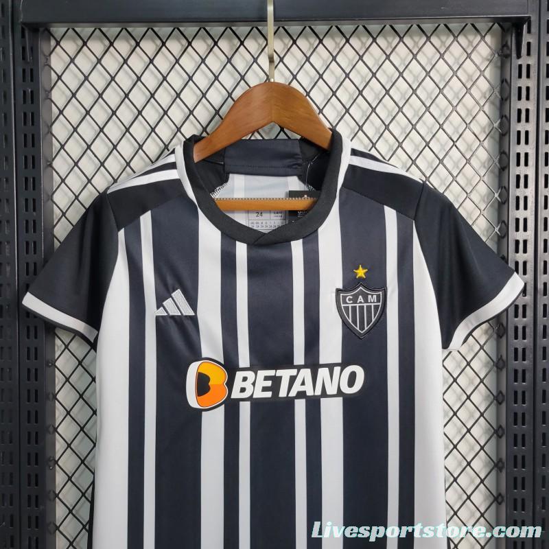 23-24 Kids Atletico Mineiro Home Size 16-28 Soccer Jersey